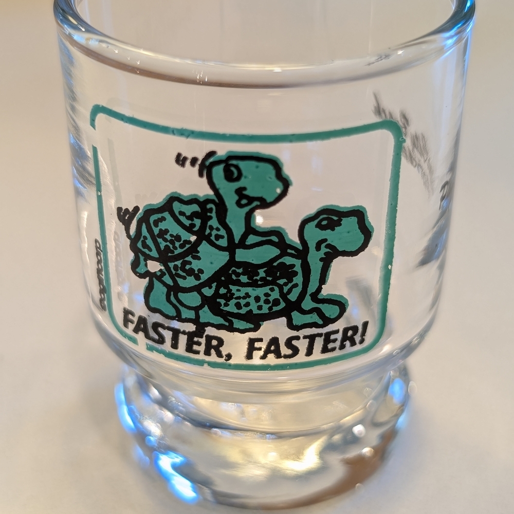 Vintage Panama City Beach Florida Shot Glass Turtles Humorous Naughty Souvenirs